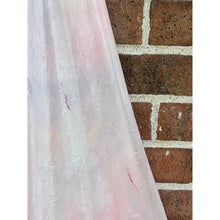 Load image into Gallery viewer, Antique Hand Dyed Rayon Slip Dress Pastel Pink Purple Lace Trim
