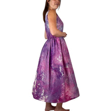 Load image into Gallery viewer, Hand Dyed Pink & Purple Vintage 1950s Silk Dress