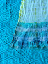 Load image into Gallery viewer, Lime Green and Turquoise Tie Dye Slip Dress