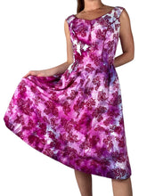 Load image into Gallery viewer, Hand Dyed Vintage 1950s Fit and Flare Cotton Dress