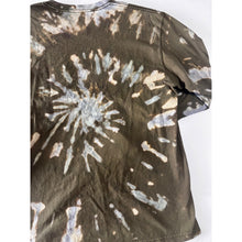 Load image into Gallery viewer, Green & Blue Spiral Reverse Dyed Carhartt T-Shirt Long Sleeve Size Large