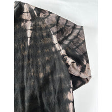 Load image into Gallery viewer, Black & Gray Shibori Bleach Dyed Carhartt T-Shirt Long Sleeve Size Large