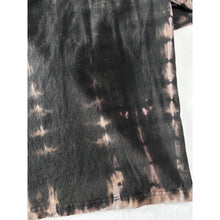 Load image into Gallery viewer, Black & Gray Shibori Bleach Dyed Carhartt T-Shirt Long Sleeve Size Large
