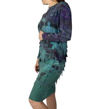 Load image into Gallery viewer, Hand Dyed 1980s Silk Vintage Dress