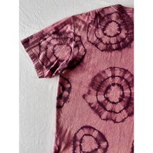 Load image into Gallery viewer, Maroon & Pink Shibori Bleach Dyed Carhartt T-Shirt Short Sleeve Size Large