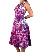 Load image into Gallery viewer, Hand Dyed Vintage 1950s Fit and Flare Cotton Dress