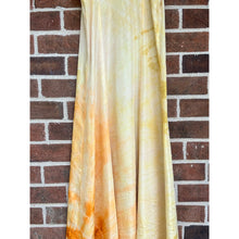 Load image into Gallery viewer, Hand Dyed Antique Slip Dress Yellow Orange Ombre