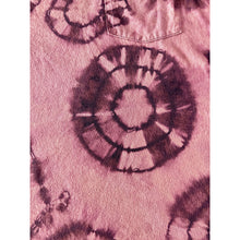 Load image into Gallery viewer, Maroon & Pink Shibori Bleach Dyed Carhartt T-Shirt Short Sleeve Size Large