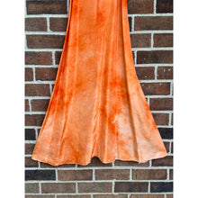 Load image into Gallery viewer, Antique Hand Dyed Slip Dress Bright Orange