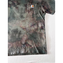 Load image into Gallery viewer, Gray & Purple Ice Dyed Carhartt T-Shirt Short Sleeve Size Small