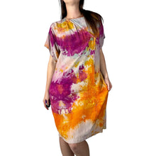 Load image into Gallery viewer, Hand Dyed Vintage 1980s Silk Shift Dress