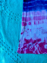 Load image into Gallery viewer, Ombre Navy Blue and Pink Tie Dye Slip Dress