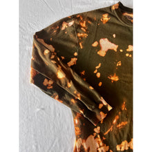 Load image into Gallery viewer, Green & Orange Bleach Dyed Carhartt T-Shirt Long Sleeve