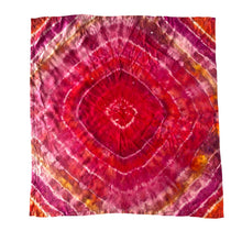 Load image into Gallery viewer, Vintage Hand Dyed Silk Scarf Pink Purple Orange 22"