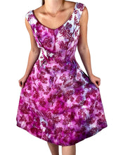 Load image into Gallery viewer, Hand Dyed Vintage 1950s Fit and Flare Cotton Dress