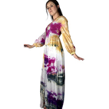 Load image into Gallery viewer, Vintage 1960s Hand Dyed Pink Orange Blue Duster