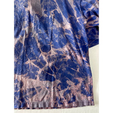 Load image into Gallery viewer, Blue & Purple Bleach Dyed Carhartt T-Shirt Long Sleeve