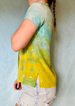 Load image into Gallery viewer, Vintage Short Sleeve Embroidered Silk Blouse