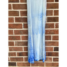 Load image into Gallery viewer, Antique Hand Dyed Slip Dress Ombré Blue Shibori