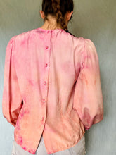 Load image into Gallery viewer, Ombre Dyed Vintage Blouse - Pink and Orange