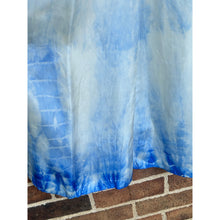 Load image into Gallery viewer, Antique Hand Dyed Slip Dress Ombré Blue Shibori