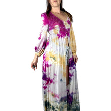 Load image into Gallery viewer, Vintage 1960s Hand Dyed Pink Orange Blue Duster