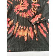 Load image into Gallery viewer, Black & Pink Spiral Reverse Dyed Carhartt T-Shirt Long Sleeve Size Large