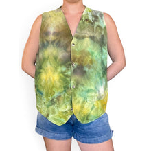 Load image into Gallery viewer, Hand Dyed Green 1980s Denim Vest