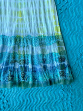 Load image into Gallery viewer, Lime Green and Turquoise Tie Dye Slip Dress
