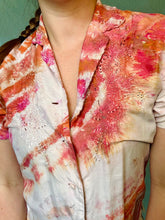 Load image into Gallery viewer, Shibori Dyed Vintage Silk Blouse