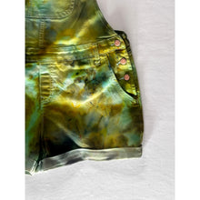 Load image into Gallery viewer, Ice Dyed Overall Shorts Dark Green