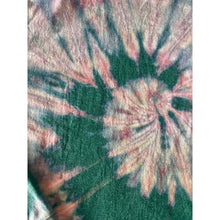 Load image into Gallery viewer, Green & Pink Spiral Reverse Dyed Carhartt T-Shirt Long Sleeve Size Large