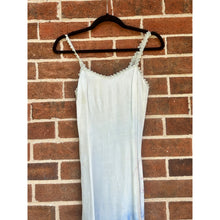 Load image into Gallery viewer, Antique Hand Dyed Slip Dress Ombré Blue Shibori