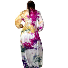 Load image into Gallery viewer, Vintage 1960s Hand Dyed Pink Orange Blue Duster