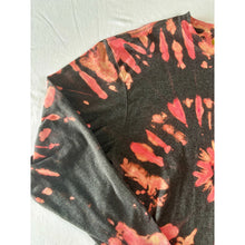 Load image into Gallery viewer, Black & Pink Spiral Reverse Dyed Carhartt T-Shirt Long Sleeve Size Large