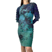 Load image into Gallery viewer, Hand Dyed 1980s Silk Vintage Dress