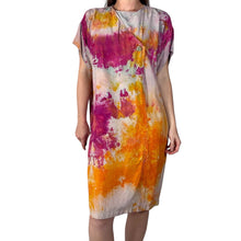 Load image into Gallery viewer, Hand Dyed Vintage 1980s Silk Shift Dress