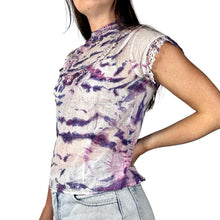 Load image into Gallery viewer, Antique 1940s Hand Dyed Shibori Blouse