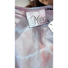 Load image into Gallery viewer, Vintage 80s Hand Ice Dyed Blue Purple Cocoon Duster Mara
