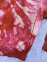 Load image into Gallery viewer, Reverse Tie Dyed Orange and Pink Hoodie Sweatshirt
