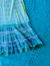 Load image into Gallery viewer, Lime Green and Turquoise Tie Dye Slip Dress
