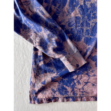 Load image into Gallery viewer, Blue & Purple Bleach Dyed Carhartt T-Shirt Long Sleeve