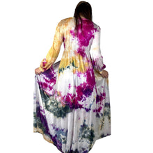 Load image into Gallery viewer, Vintage 1960s Hand Dyed Pink Orange Blue Duster