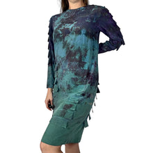 Load image into Gallery viewer, Hand Dyed 1980s Silk Vintage Dress