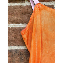 Load image into Gallery viewer, Antique Hand Dyed Slip Dress Bright Orange
