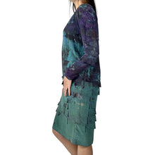 Load image into Gallery viewer, Hand Dyed 1980s Silk Vintage Dress