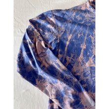 Load image into Gallery viewer, Blue & Purple Bleach Dyed Carhartt T-Shirt Long Sleeve