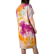 Load image into Gallery viewer, Hand Dyed Vintage 1980s Silk Shift Dress