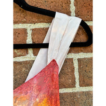 Load image into Gallery viewer, Antique Hand Dyed Rayon Slip Dress Pastel Pink Purple Lace Trim