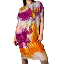 Load image into Gallery viewer, Hand Dyed Vintage 1980s Silk Shift Dress